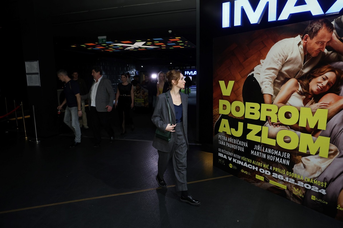 Táňa Pauhofová na premiére filmu V dobrom aj zlom