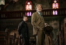záber z filmu Wake Up Dead Man: A Knives Out Mystery